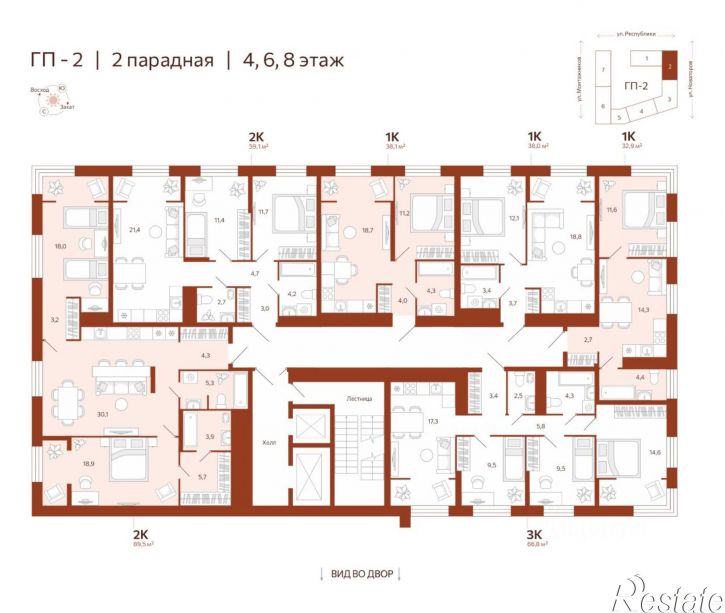 1-комн квартира в новом доме улица Новаторов, 28,  д. 28