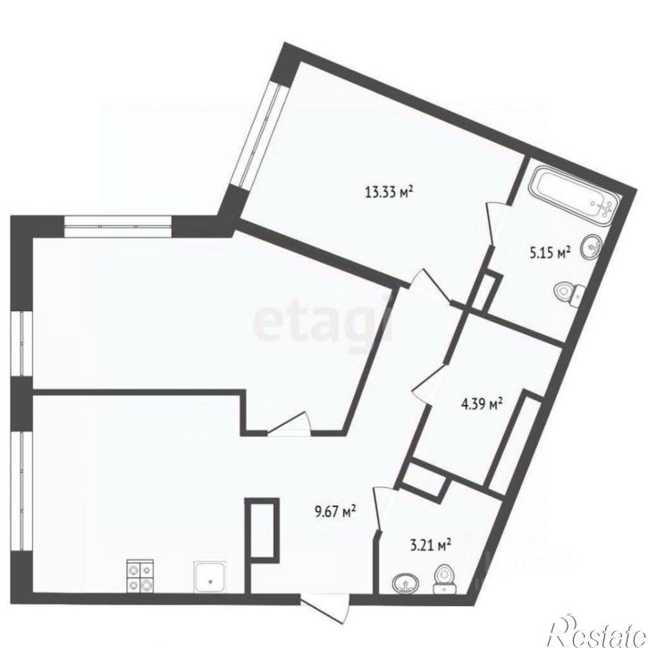 2-комн квартира улица Первооткрывателей, 6,  д. 6