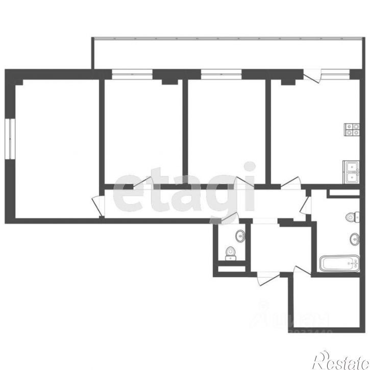 3-комн квартира Таврическая улица, 9 к7,  д. 9 к7