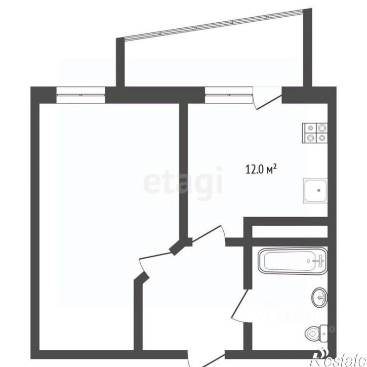 1-комн квартира ул Ямская, 86 1,  д. 86 1,  к. 1