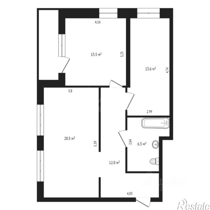 2-комн квартира улица Мельникайте, 36,  д. 36