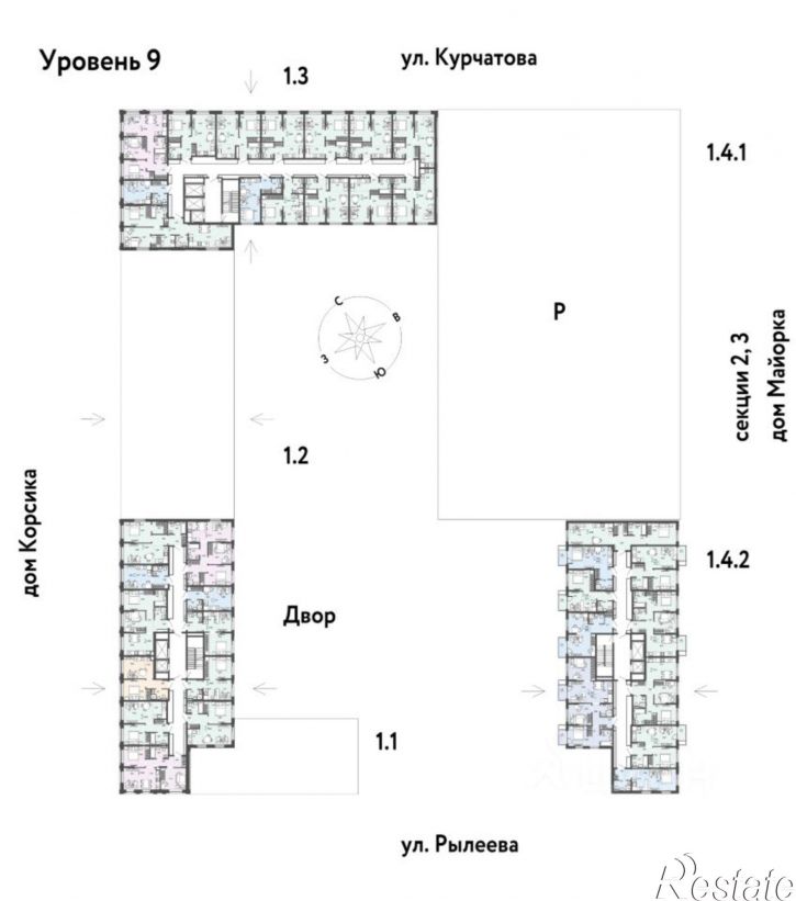 2-комн квартира в новом доме Краснооктябрьская улица, 10 к1,  д. 10 к1