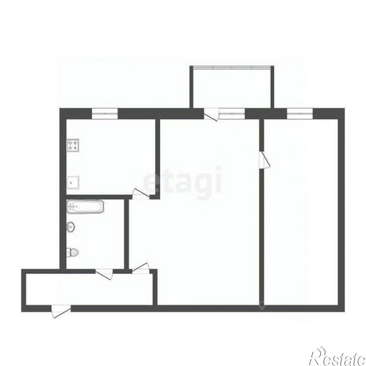 2-комн квартира проезд Геологоразведчиков, 50,  д. 50