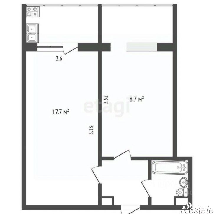 1-комн квартира Харьковская улица, 83,  д. 83