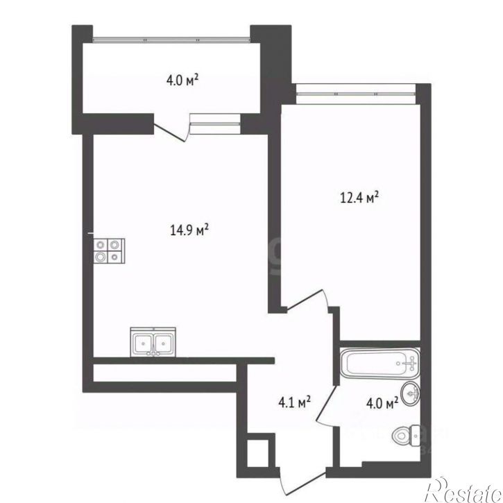 1-комн квартира улица Разведчика Кузнецова, 16,  д. 16
