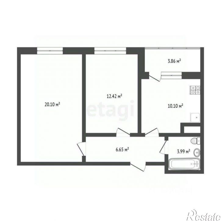 2-комн квартира Ставропольская улица, 97 к4,  д. 97 к4