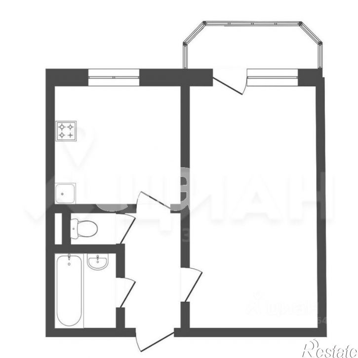 1-комн квартира ул Пермякова, 50,  д. 50