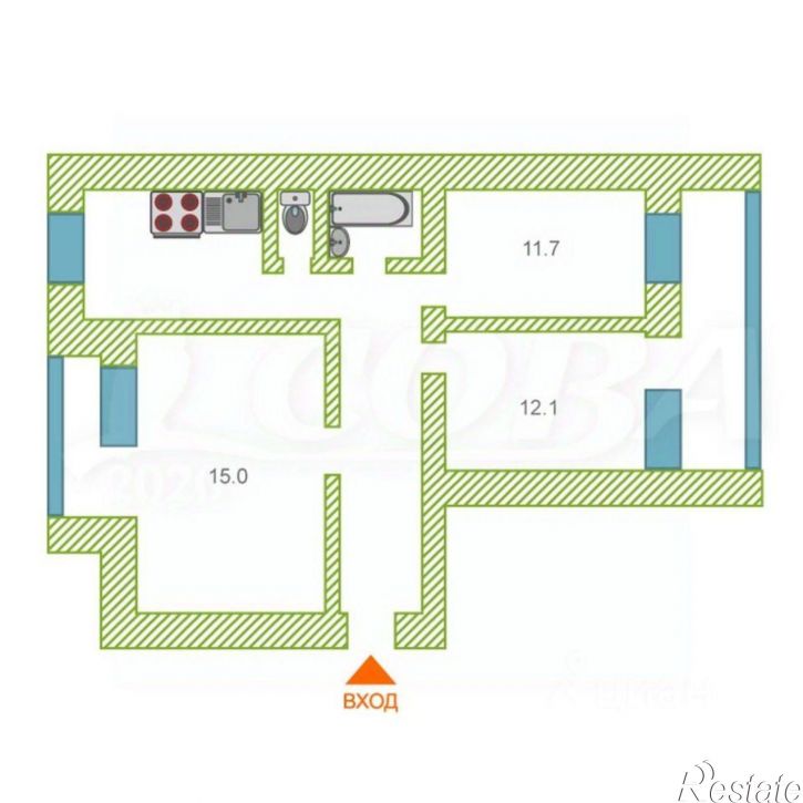 3-комн квартира улица Карла Маркса, 110А,  д. 110А