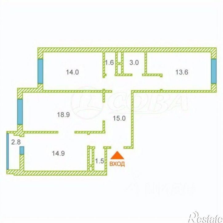 3-комн квартира Ледниковый проезд, 2,  д. 2