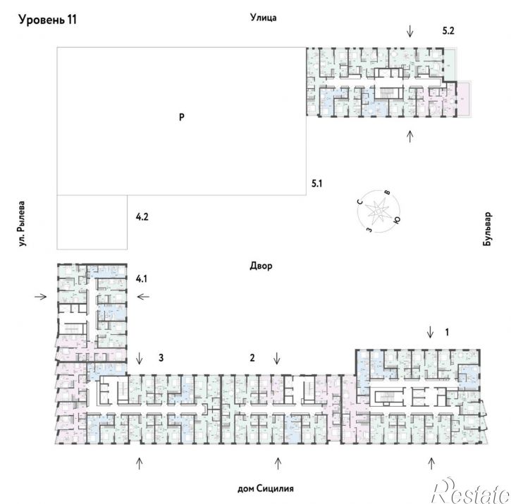 2-комн квартира в новом доме ул Краснооктябрьская, 14 3,  д. 14 3,  к. 3