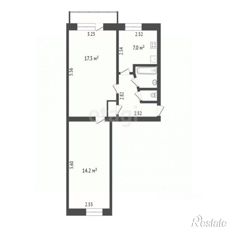2-комн квартира ул Карла Маркса, 123,  д. 123
