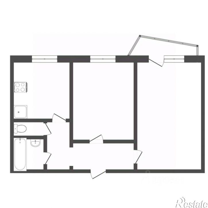 2-комн квартира ул Профсоюзная, 59,  д. 59