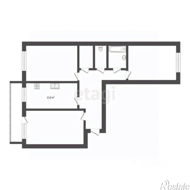 3-комн квартира ул Чернышевского, 2б 5,  д. 2б 5,  к. 5