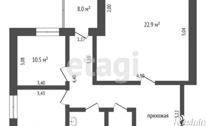 2-комн квартира улица Пермякова, 48/2,  д. 48/2