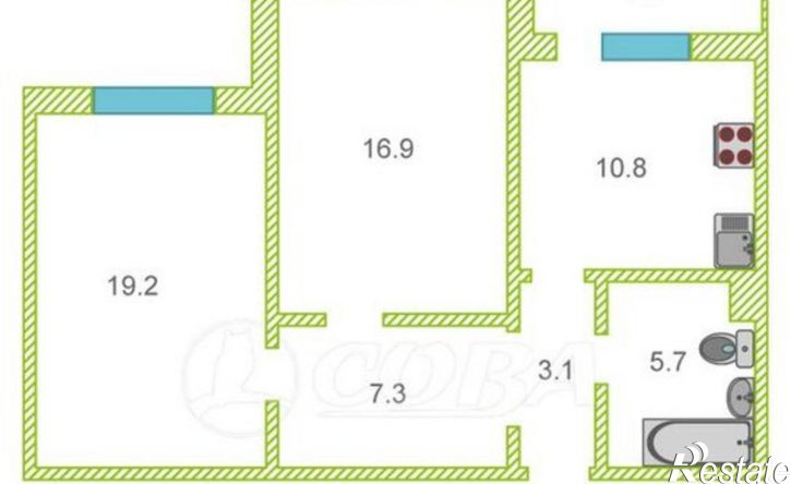 2-комн квартира улица Домостроителей, 26,  д. 26