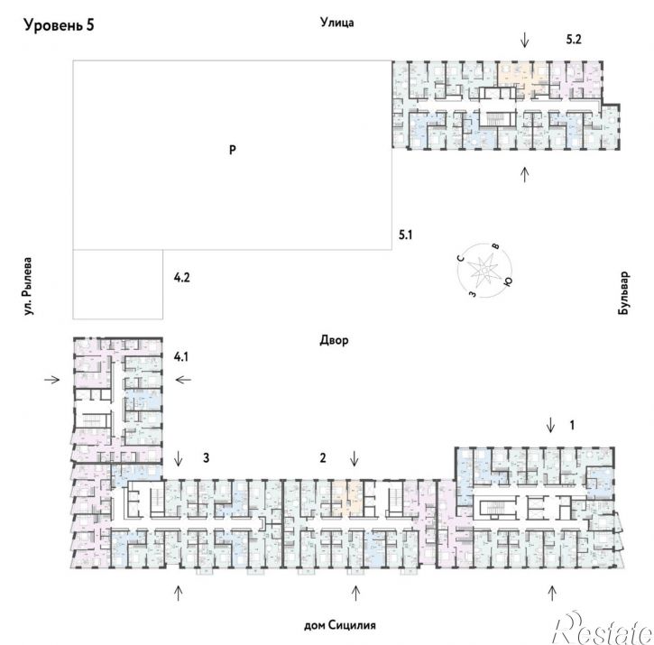3-комн квартира в новом доме Ярославская улица, 63А,  д. 63А