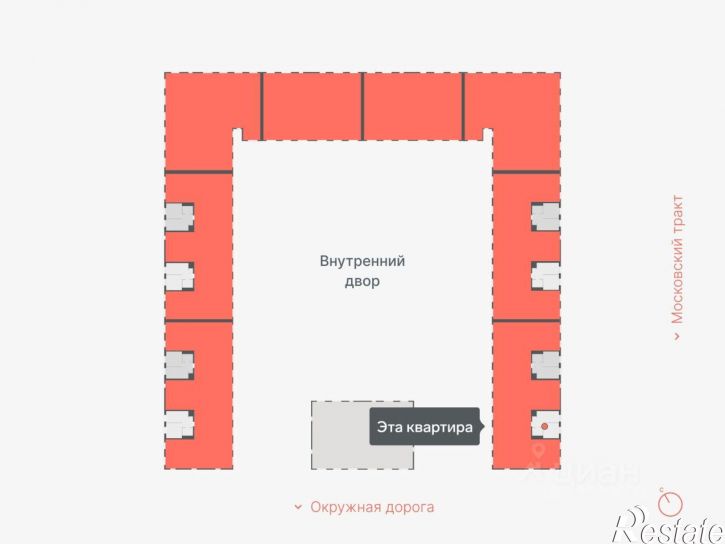 1-комн квартира в новом доме Кремлёвская улица, 5,  д. 5
