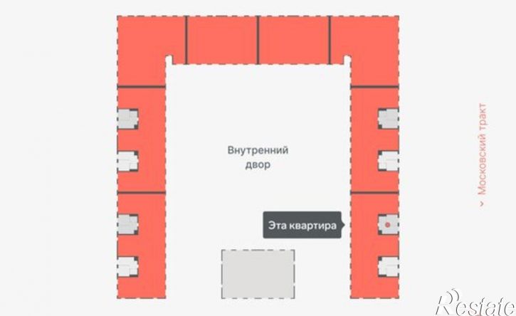 1-комн квартира в новом доме Тюмень, Кремлёвская улица, 95