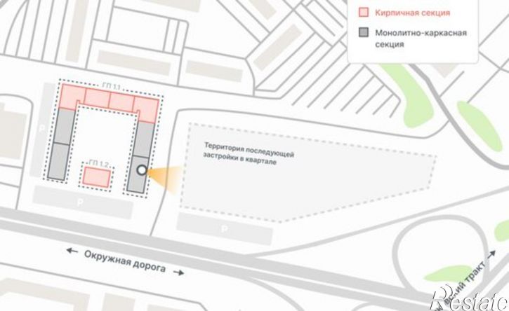 1-комн квартира в новом доме Тюмень, Кремлёвская улица, 95