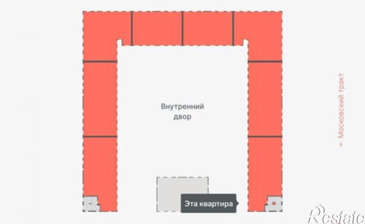 2-комн квартира в новом доме Тюмень, Кремлёвская улица, 95