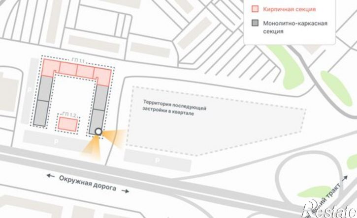 2-комн квартира в новом доме Тюмень, Кремлёвская улица, 95