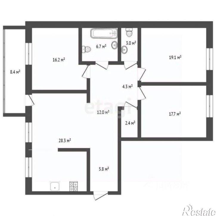 3-комн квартира улица Тимофея Кармацкого, 11 к2,  д. 11 к2