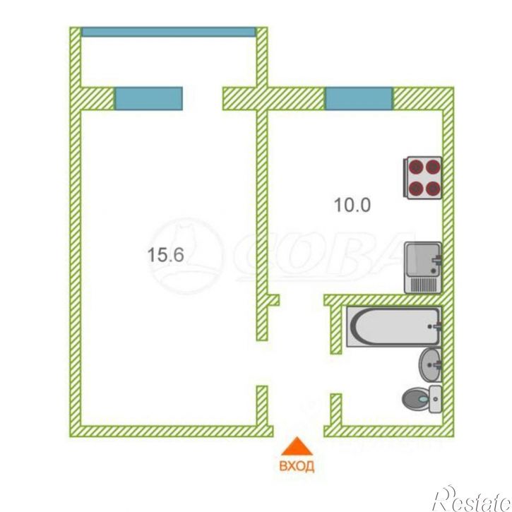 1-комн квартира Таймырская улица, 70,  д. 70