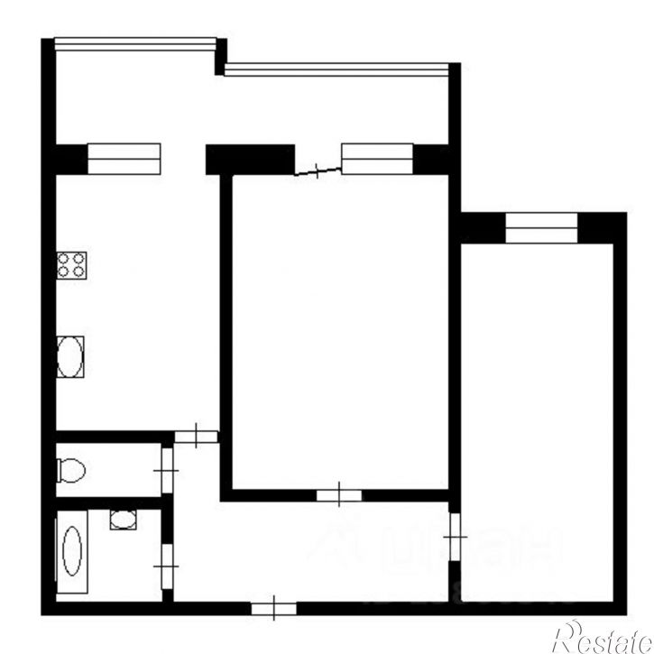 2-комн квартира Станционная улица, 38Б,  д. 38Б