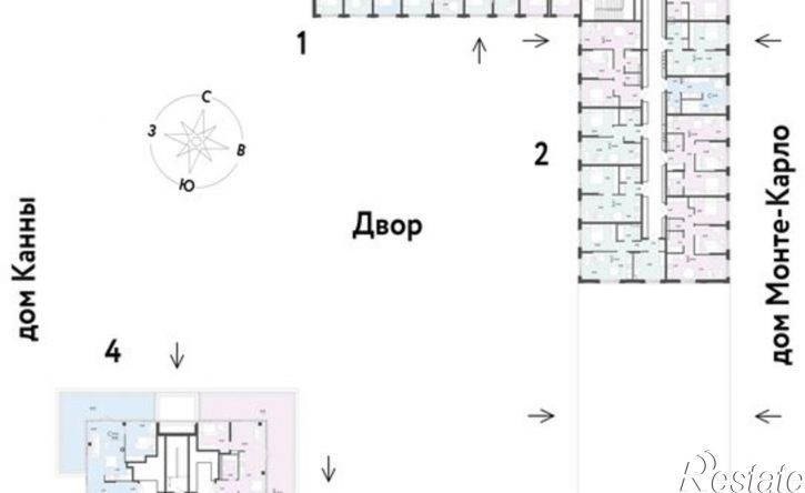 2-комн квартира в новом доме Береговая улица, 100 к2,  д. 100 к2