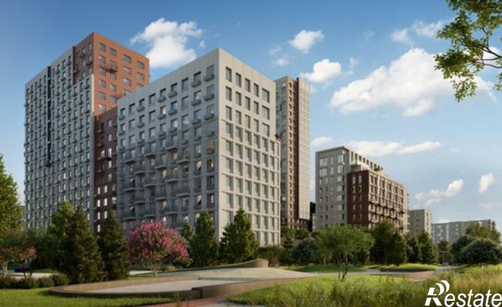 3-комн квартира в новом доме Береговая улица, 100 к2,  д. 100 к2