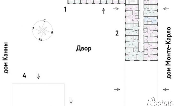 3-комн квартира в новом доме Береговая улица, 100 к2,  д. 100 к2