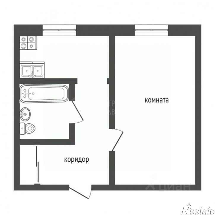 1-комн квартира ул Коммунаров, 4,  д. 4