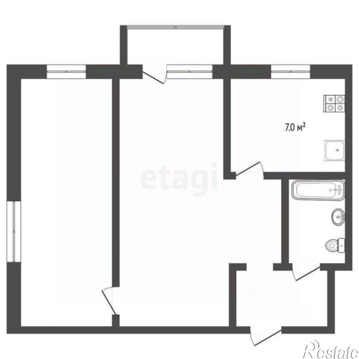 2-комн квартира ул Пышминская, 3а,  д. 3а