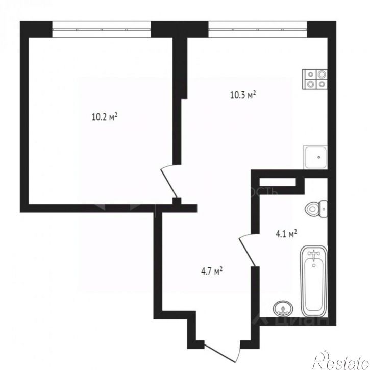 1-комн квартира ул Первооткрывателей, 2,  д. 2
