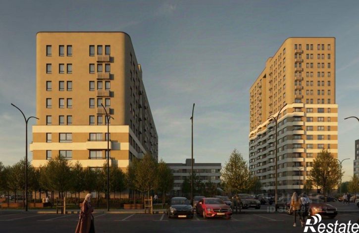 3-комн квартира в новом доме улица Николая Глебова