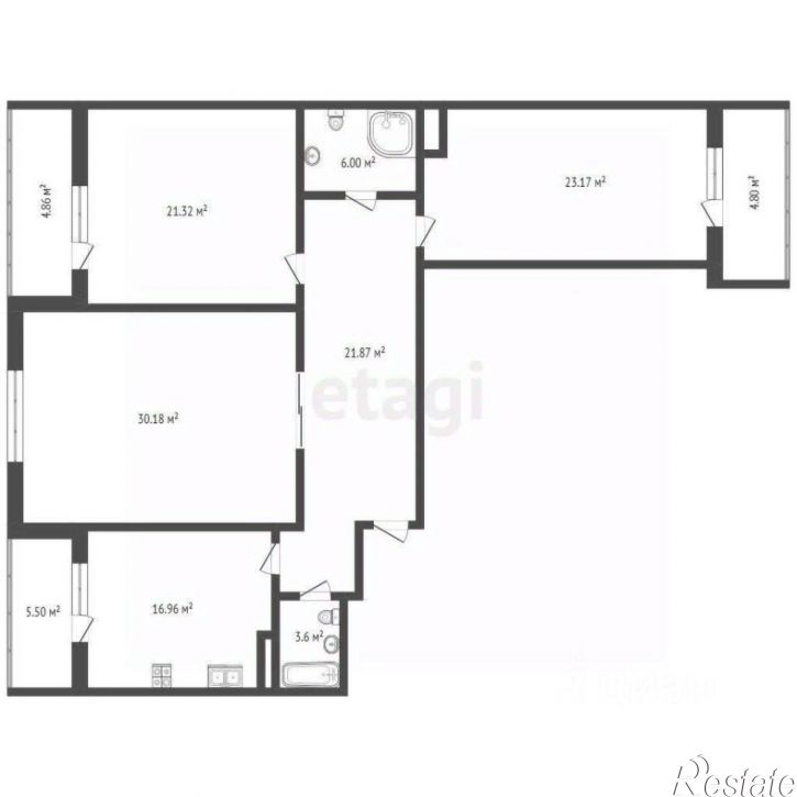 3-комн квартира улица Малыгина, 90,  д. 90