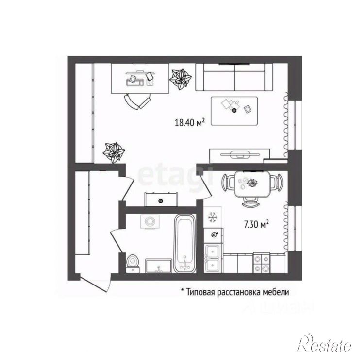 1-комн квартира пр-д Геологоразведчиков, 5,  д. 5