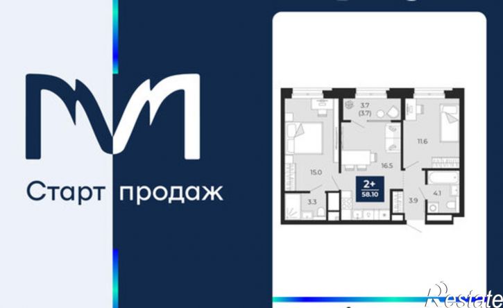 2-комн квартира пр-д капитана Куликова, 5,  д. 5