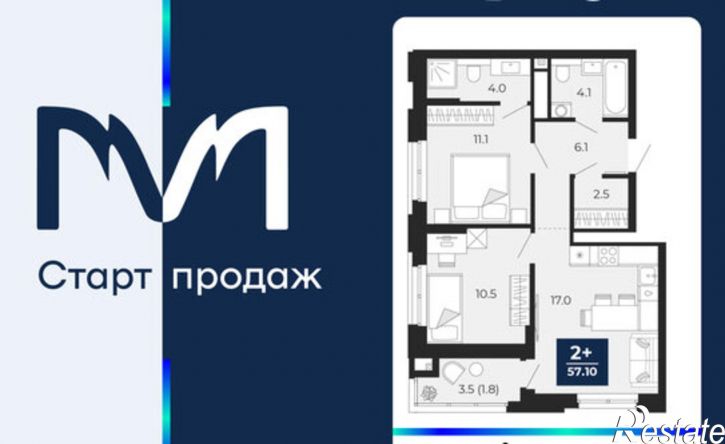 2-комн квартира пр-д капитана Куликова, 5,  д. 5