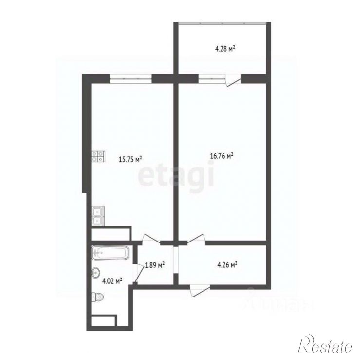 1-комн квартира Червишевский тракт, 21 к2,  д. 21 к2