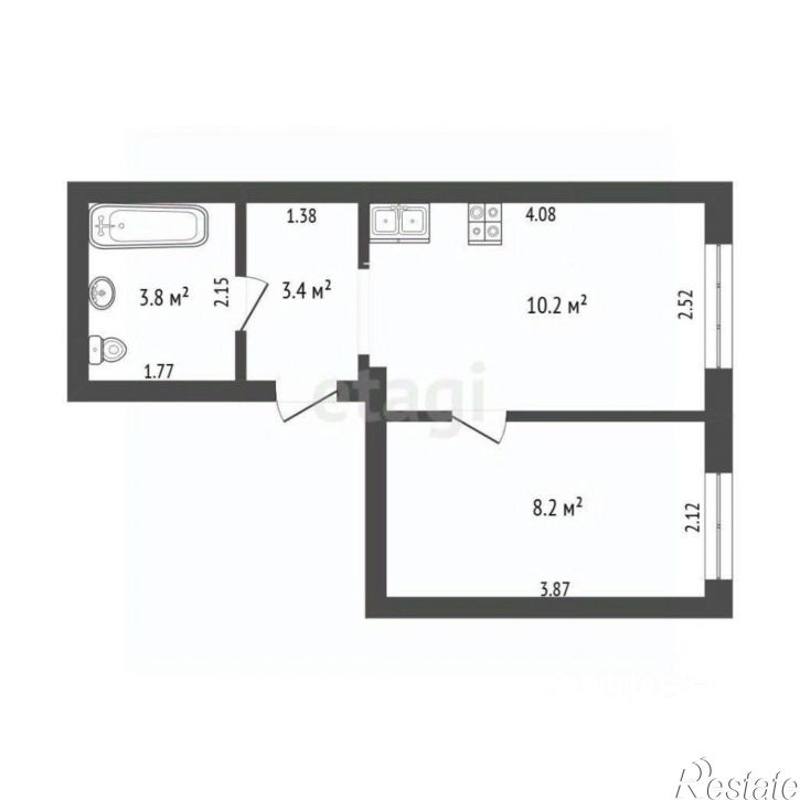 1-комн квартира ул Новгородская, 9а,  д. 9а