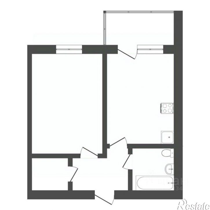 1-комн квартира ул Амурская, 39,  д. 39