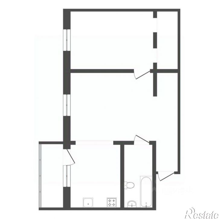 2-комн квартира улица Клары Цеткин, 61 к2,  д. 61 к2
