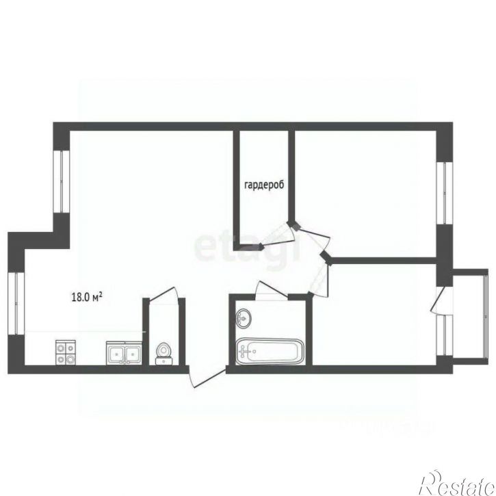 2-комн квартира Широтная улица, 209,  д. 209