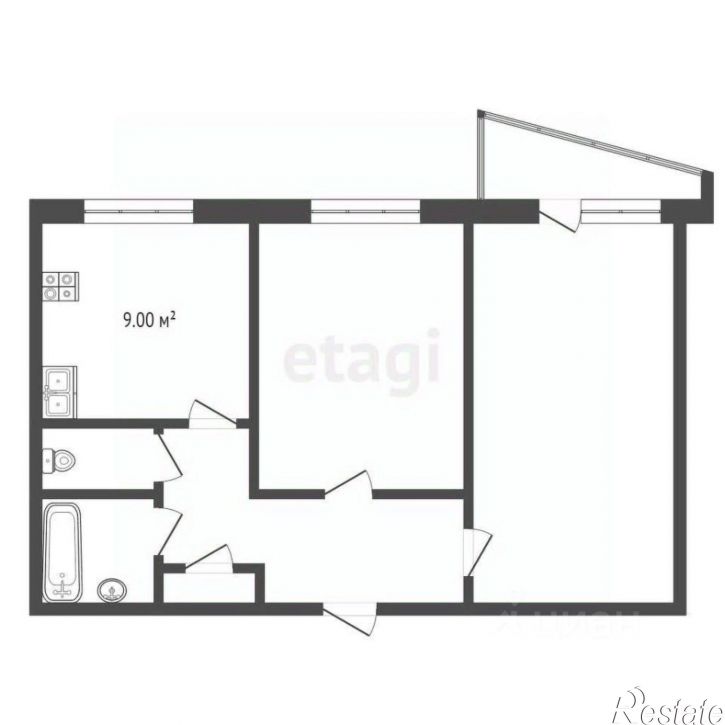 2-комн квартира Минская улица, 3А,  д. 3А