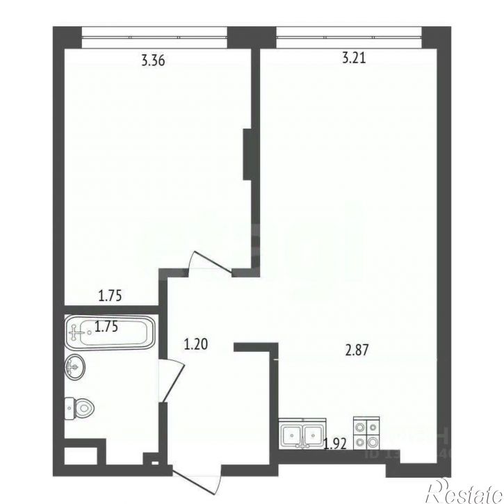 1-комн квартира Профсоюзная улица, 6 к1,  д. 6 к1