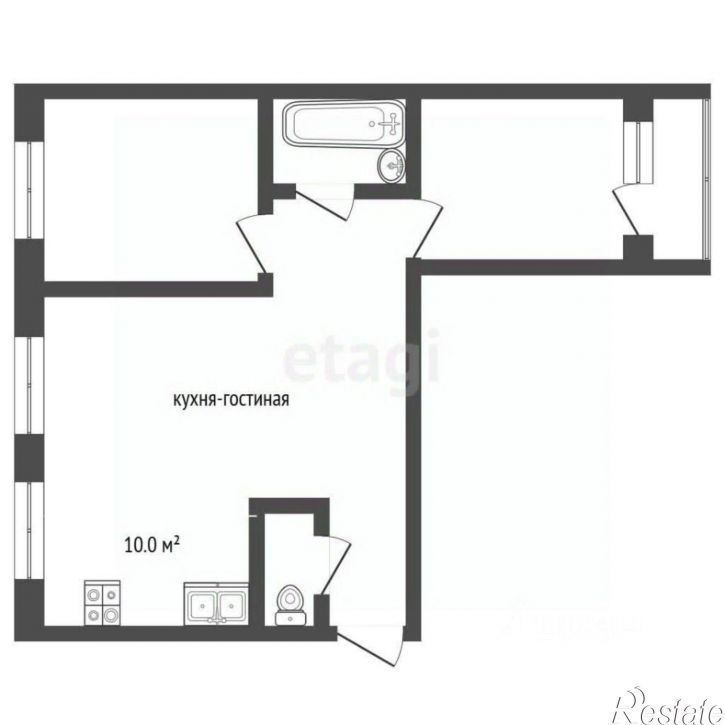 2-комн квартира улица Республики, 164,  д. 164