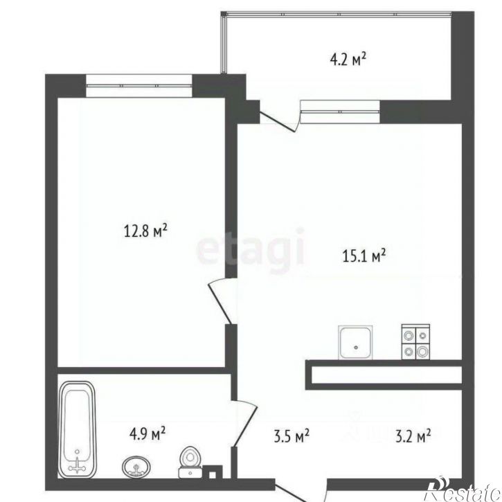 1-комн квартира ул разведчика Кузнецова, 16,  д. 16