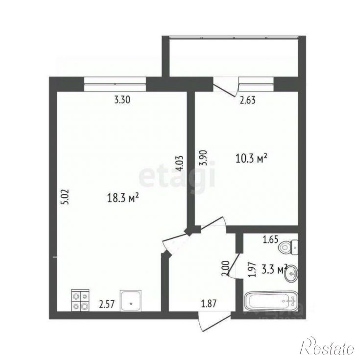 1-комн квартира ул Голышева, 10а,  д. 10а