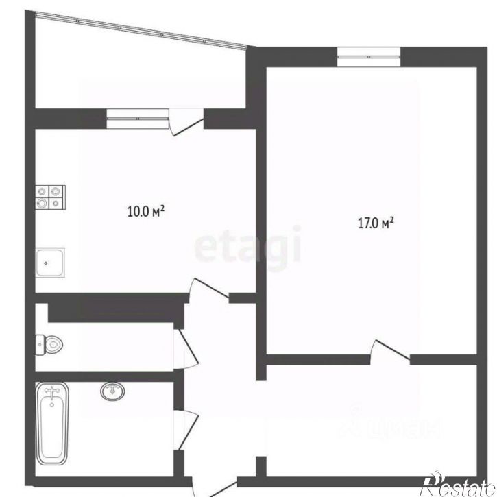 1-комн квартира Широтная улица, 192 к2,  д. 192 к2